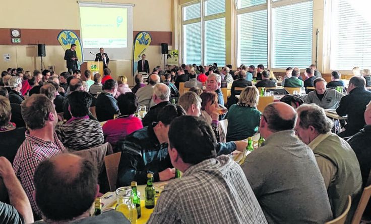 Zahlreiche Besucher informierten sich über richtige Schweinehaltung.