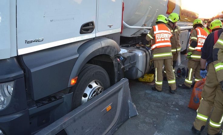 Die Umwelt wurde durch den Dieselaustritt nicht beeinträchtigt. Fotos: FF Haag/H.