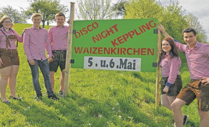 Die Landjugend Waizenkirchen freut sich auf die Disconight. Foto: Josef Pointinger