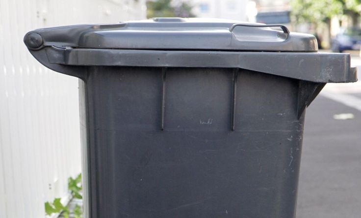 Die Asche begann in der Mülltonne zu glosen. Foto: Weihbold/Symboldbild