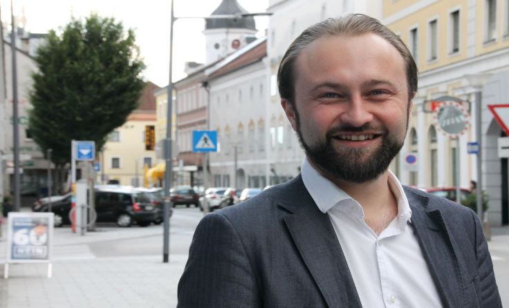 SPÖ-Bundesgeschäftsführer Max Lercher stattete Grieskirchen einen Besuch ab.