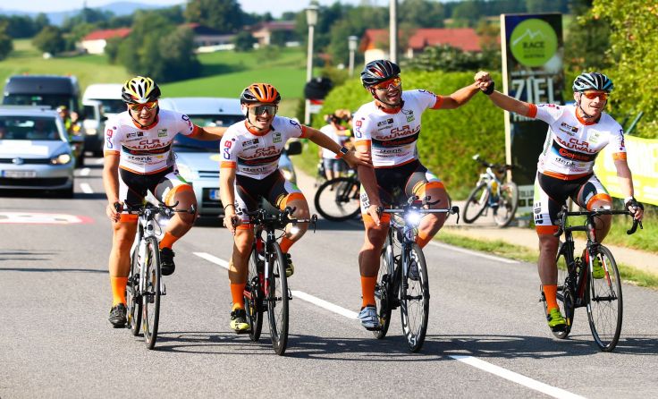 Patrik Harner, Christoph Mühringer, Amadeus Cosimo Lobe und Markus Eichinger. Foto: RMC