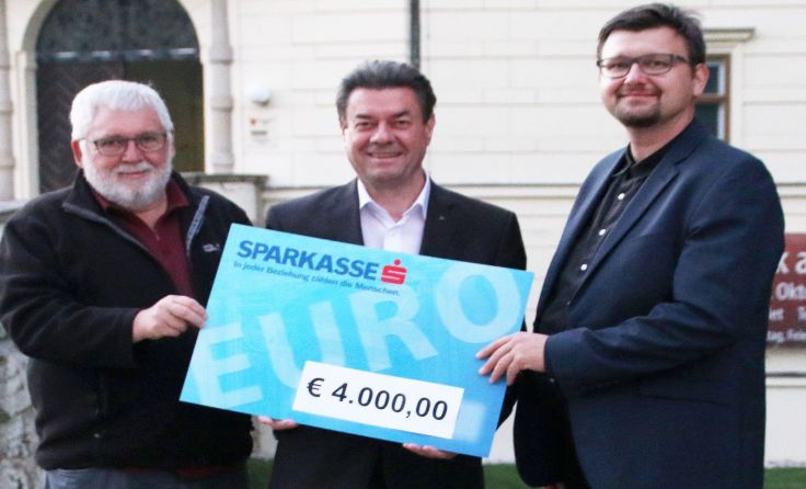 Ernst Martinek, Direktor Georg Loimayr, Obmann Stefan Brandner