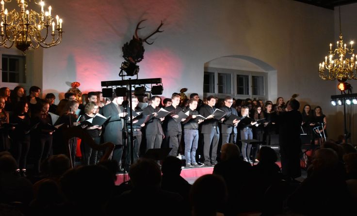 Die BORG-Schüler stimmten mit ihrem Konzert auf Weihnachten ein. Foto: BORG