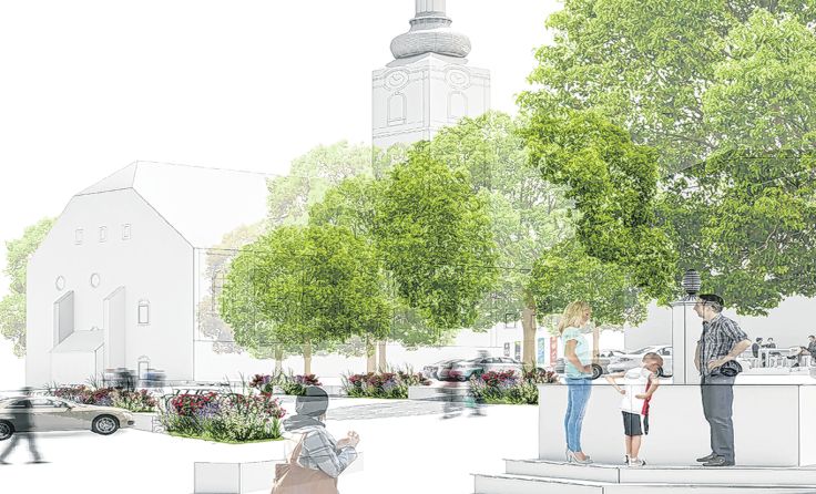 An der Neugestaltung des Waizenkirchner Zentrums wird weitergearbeitet. Foto: OSNAP