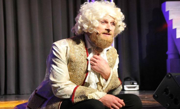 Günter Spitzer schlüpfte in die Mozart-Rolle.
