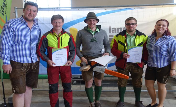 Die Landjugend Gaspoltshofen wurde beim Forstbewerb Dreifach-Sieger.Foto: Landjugend