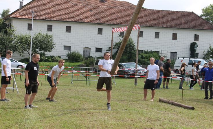 Wenn Baumstämme fliegen dann heißt es: ab zu den Highlandgames nach Pollham.