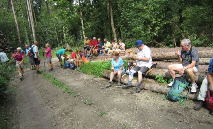 Auch eine Rast gehört zum Wandern.Foto: Dornetshuber