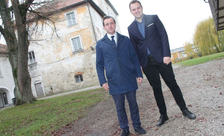 Chris Müller und Bürgermeister Fabian Grüneis. Foto: LangS