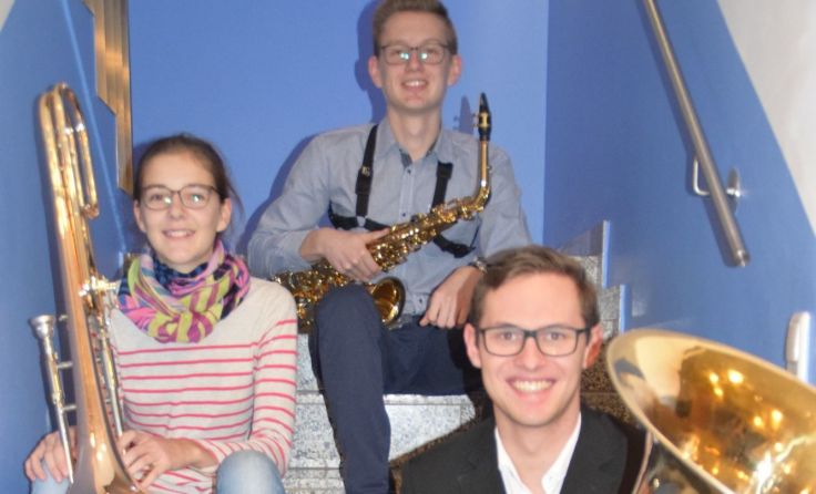 Diese drei Musiker freuen sich über das Ratzenböck-Stipendium. Foto: privat