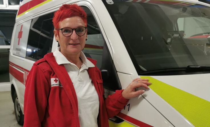 Sabine Zankl engagiert sich freiwillig beim Roten Kreuz. Foto: OÖRK/Bezirksstelle Grieskirchen