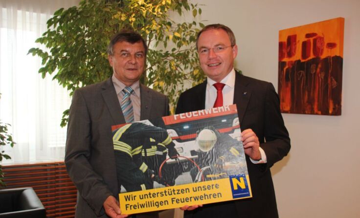 Im Bild: Landtagsabgeordneter Johann Hofbauer (ÖVP) und Landesrat Stephan Pernkopf (r.).