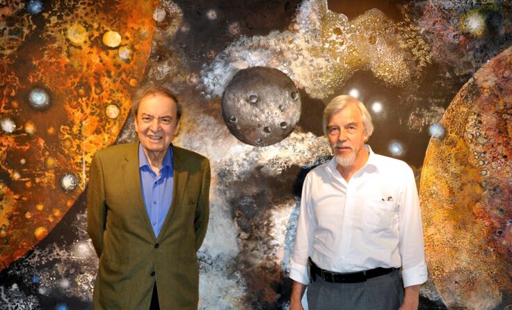 V.l.: Rolf-Dieter Heuer und Makis Warlamis.