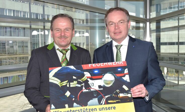 V.l.: Bundesrat Eduard Köck (ÖVP) und Landesrat Stephan Pernkopf.