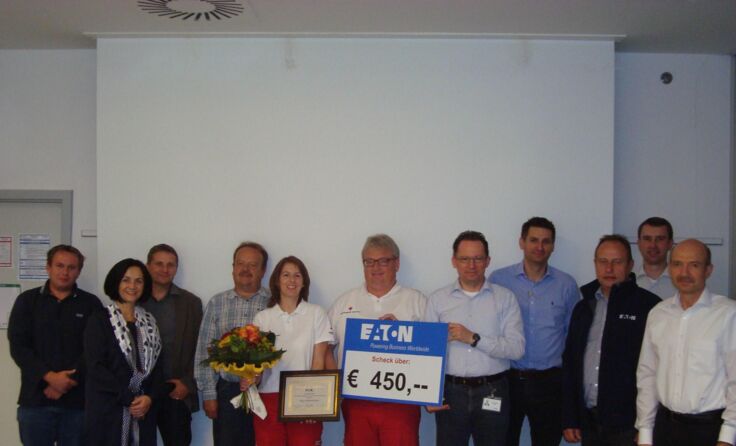 Bei der Ehrung in Gmünd