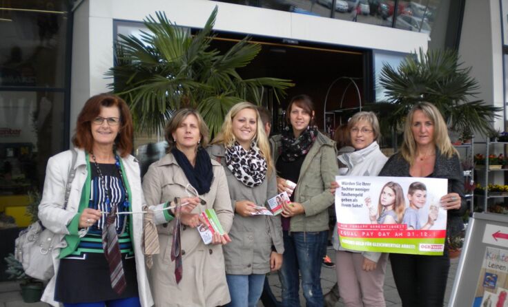 Die ÖGB Frauen waren auch im Bezirk Waidhofen auf Infotour.