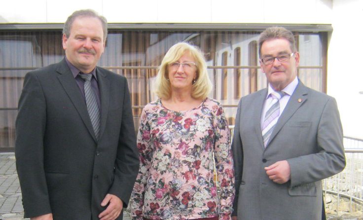 V.l.: Eduard Köck, Ingrid Winkler und Josef Saller