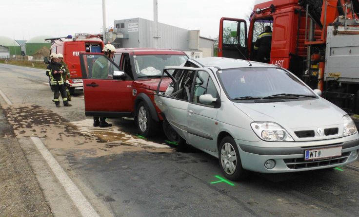 An dieser Kreuzung wollte der Lenker des Renault abbiegen, als es zu dem Auffahrunfall kam.
