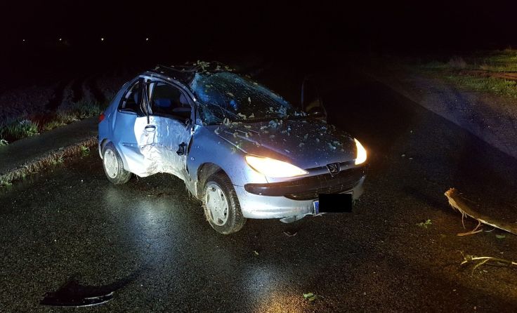 Das Fahrzeug wurde schwer beschädigt.