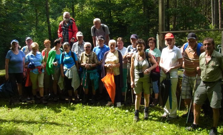Die 20 Wanderer auf der dritten Etappe