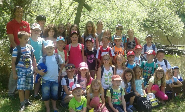 Gruppe Karlstein mit den Mitgliedern der "Freunde des Thayatales"