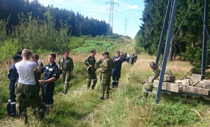 Die Einsatzkräfte durchkämmten das Waldgebiet.