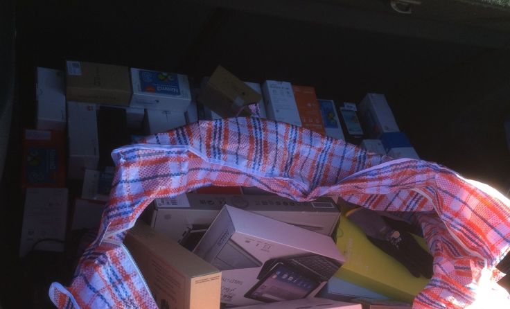 Im Fluchtfahrzeug konnten Teile des Diebesguts sichergestellt werden.