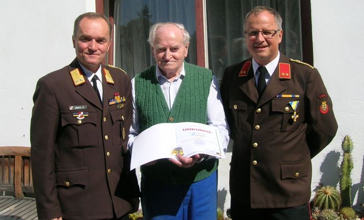 V.l.: Kurt Liball, Ferdinand Bräuer und Franz Berka