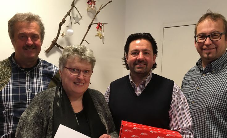 V.l.: Christian Hemerka, Roswitha Lindley, Andreas Hitz und Reinhold Schneider.