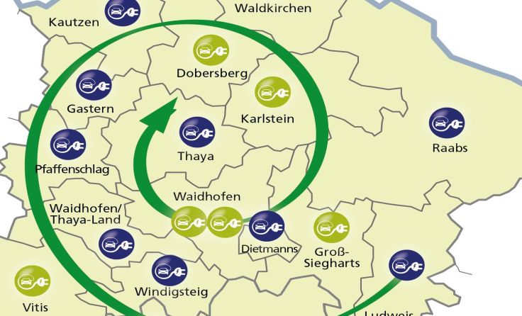 Im Zukunftsraum Thayaland sind die 15 Gemeinden des Bezirks vertreten.