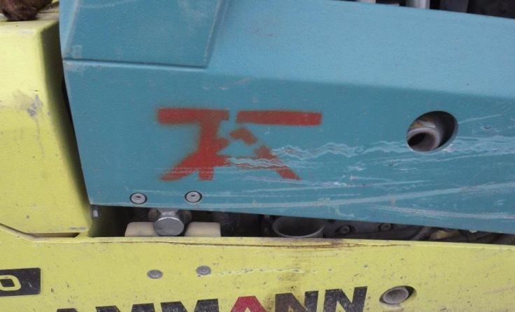 Auch der gestohlene Stampfer war mit einem Talkner-Logo versehen.