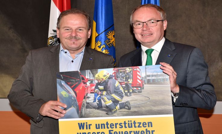 Bundesrat Eduard Köck und Landesrat Stephan Pernkopf verkündeten den Förderzuschlag.