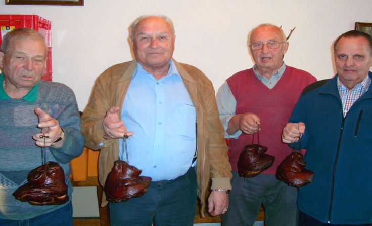V.l.: Heribert Habison, Josef Moldaschl, Rudolf Flicker und Otmar Joni