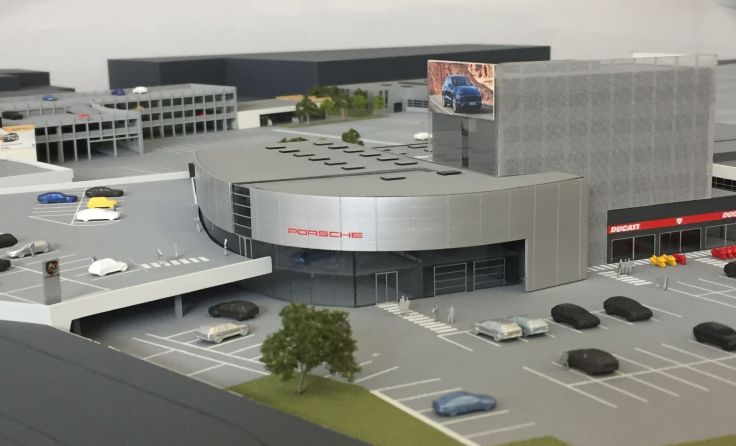 Modell der Porsche Autostadt Foto: Porsche Austria
