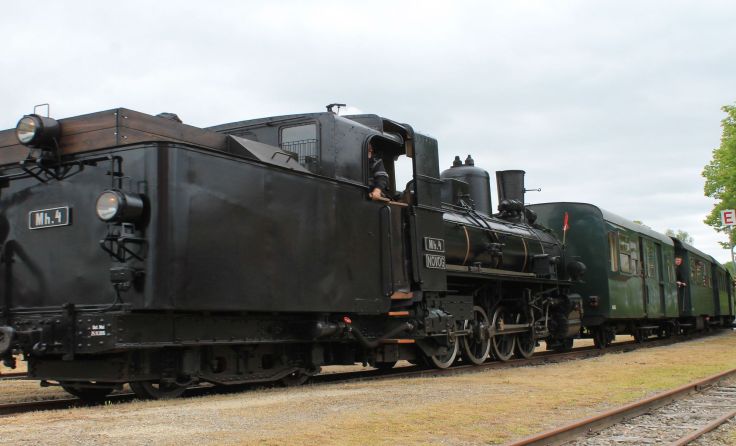 Dampflokomotive Mh.4 verkehrte zwischen Gmünd und Weitra