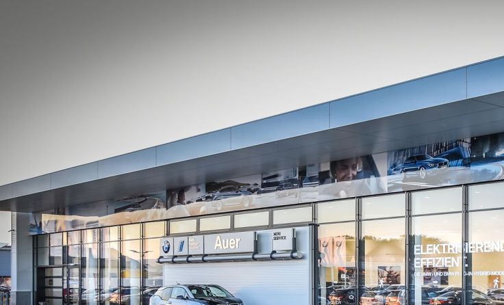 Der fertige neue Standort von BMW Auer in Krems