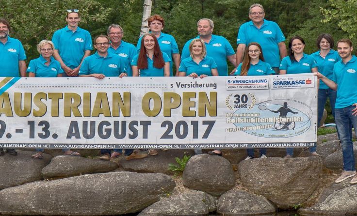 Das Team des Vereins Rollstuhltennis Austria freut sich auf zahlreiche Besucher.