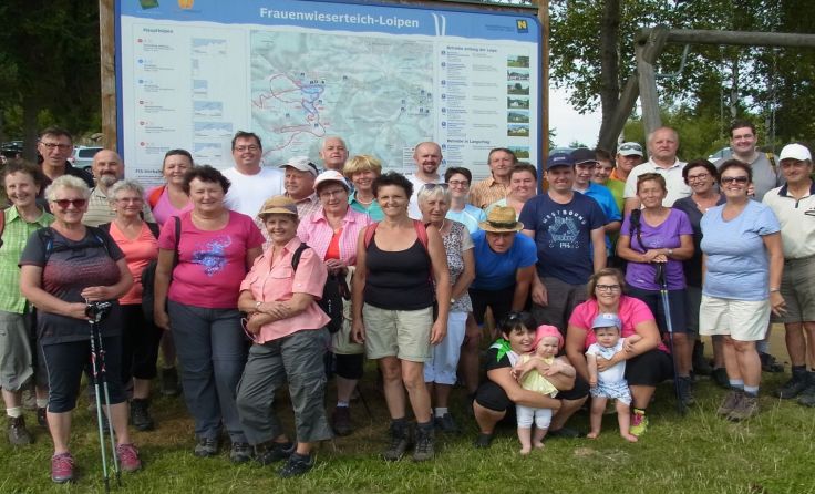 Die Gruppe beim Frauenwieserteich