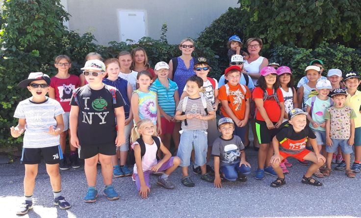 Die Gruppe nach der Wanderung im Naturpark Blockheide 