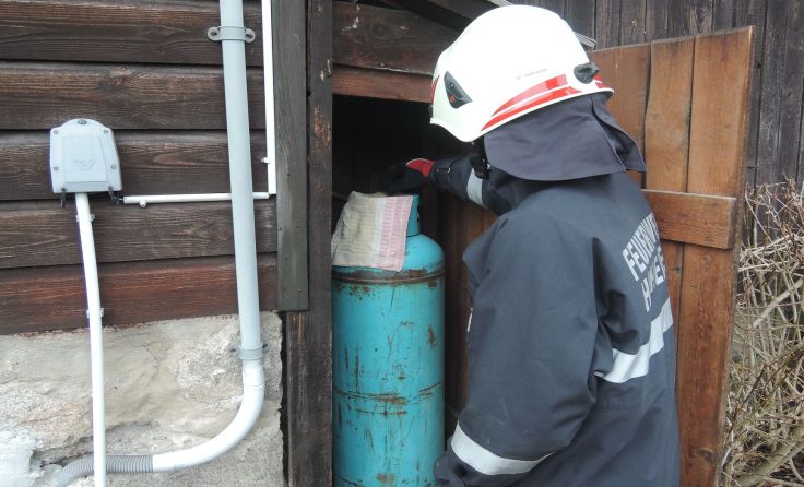 Der Betrieb der lokalen Gasanlage wurde vorsorglich eingestellt. Foto: FF Hoheneich/Dominik Krenn