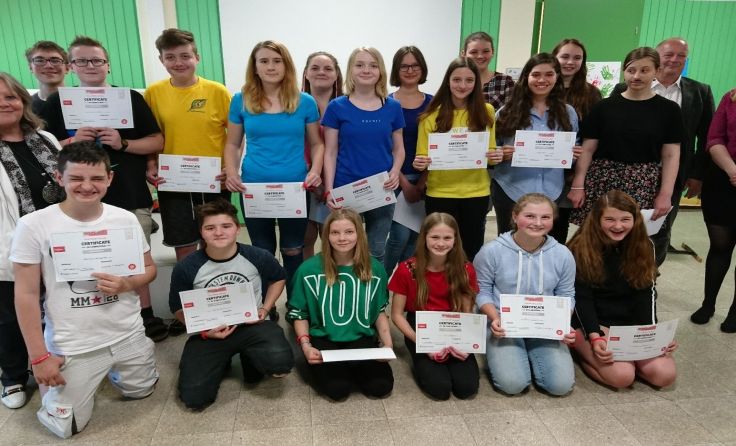 Die teilnehmenden Schüler sprachen eine Woche Englisch.