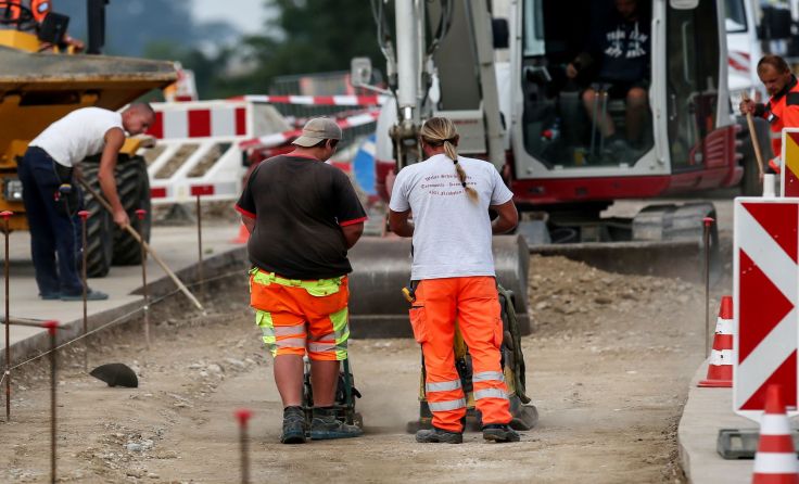 Die Baumaßnahmen auf der B41 verzögern sich. Symbolfoto: Vowe