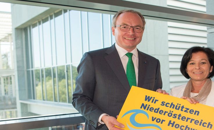 Stellten die Pläne vor: Stephan Pernkopf und Landtagsabgeordnete Margit Göll. Foto: NLK
