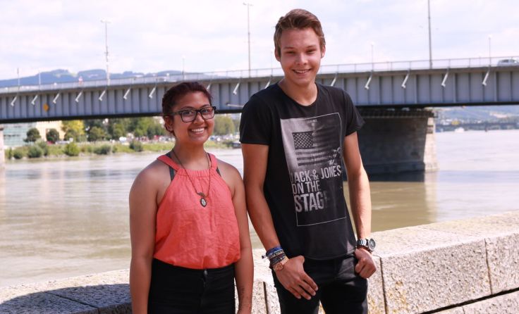 Soritta Kim (li.) und Kevin Lehner (re.) bilden die neue Spitze der UHS-Wels