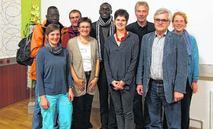 Das Projektteam des Projekt:Boden mit Gästen des Klimabündnisses. Foto: Leeb