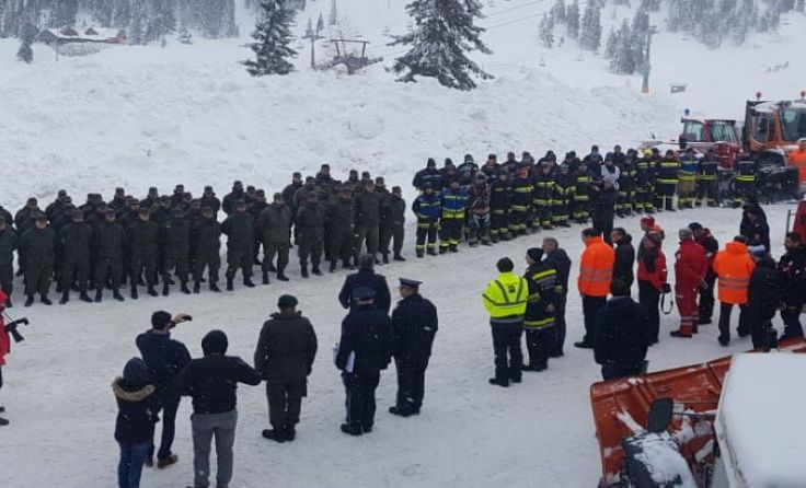 Abschließendes Antreten aller Einsatzkräfte Foto: Jägerbataillon 12