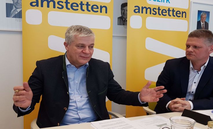 (V.l.) LAbg. Anton Kasser und NR Andreas Hanger Foto: Leeb