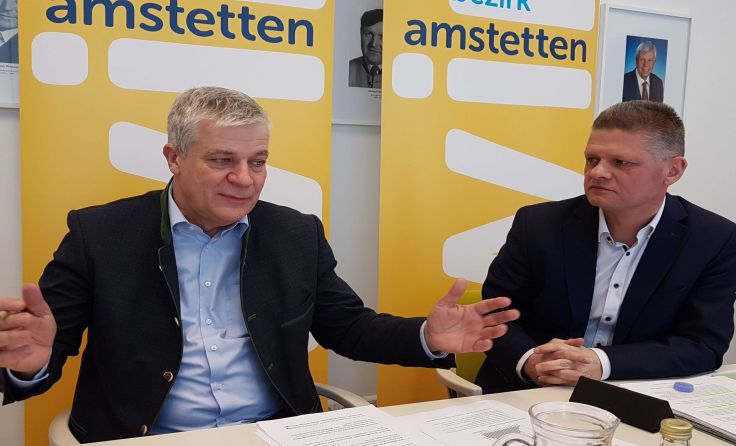 (V.l.) LAbg. Anton Kasser und NR Andreas Hanger Foto: Leeb