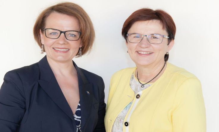 LR Christiane Teschl-Hofmeister und LAbg. Bgm. Michaela Hinterholzer Foto: VPNOE